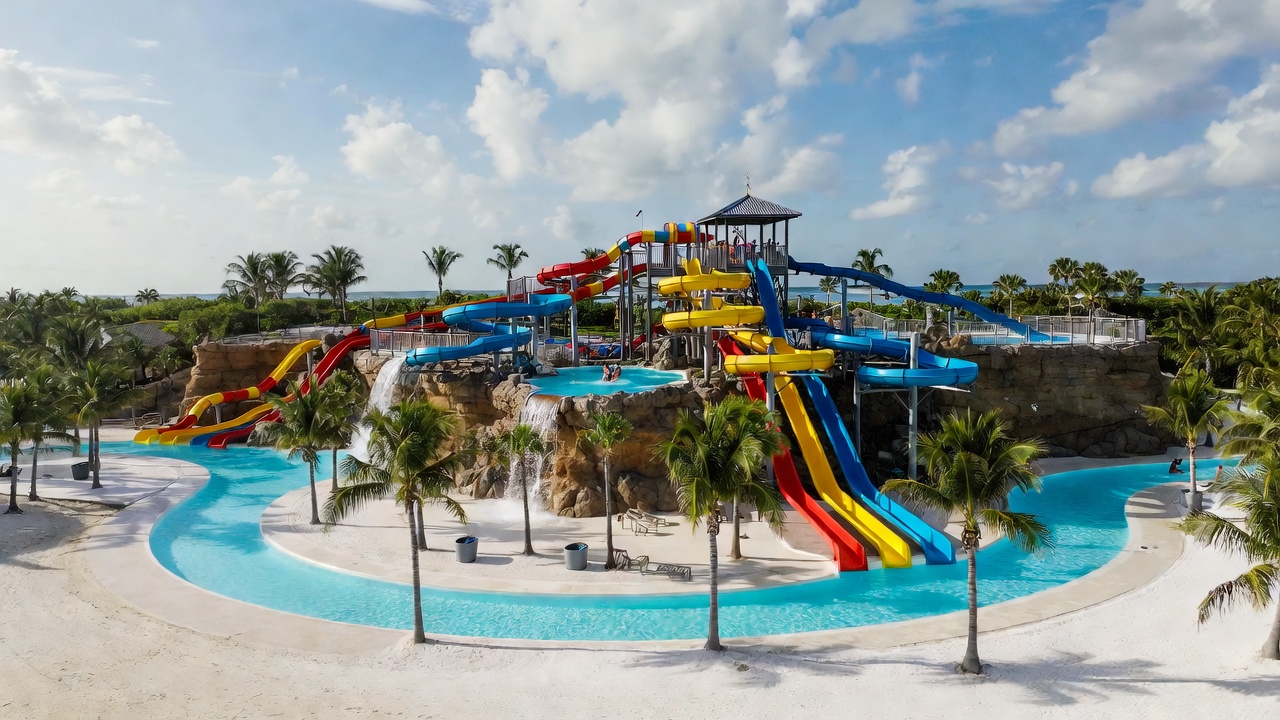 This Bahamas Private Island Just Added 19 Waterslides and an 800-Foot River