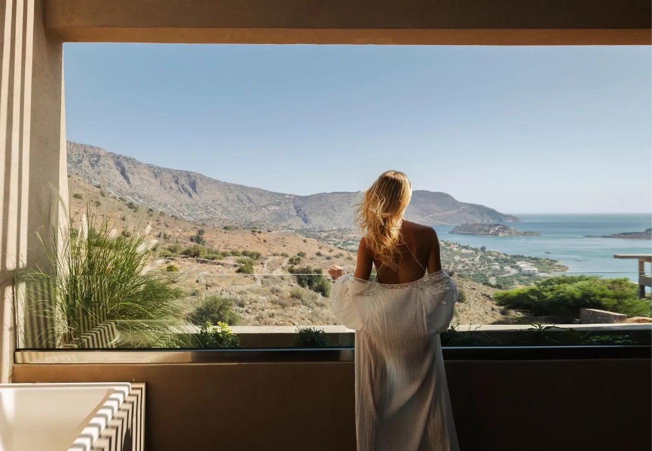 Guest room at Domes Aulūs Elounda, Curio Collection by Hilton