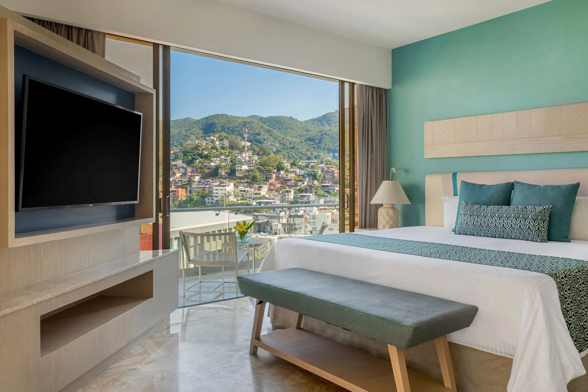 Guest room at Dreams Acapulco Resort & Spa