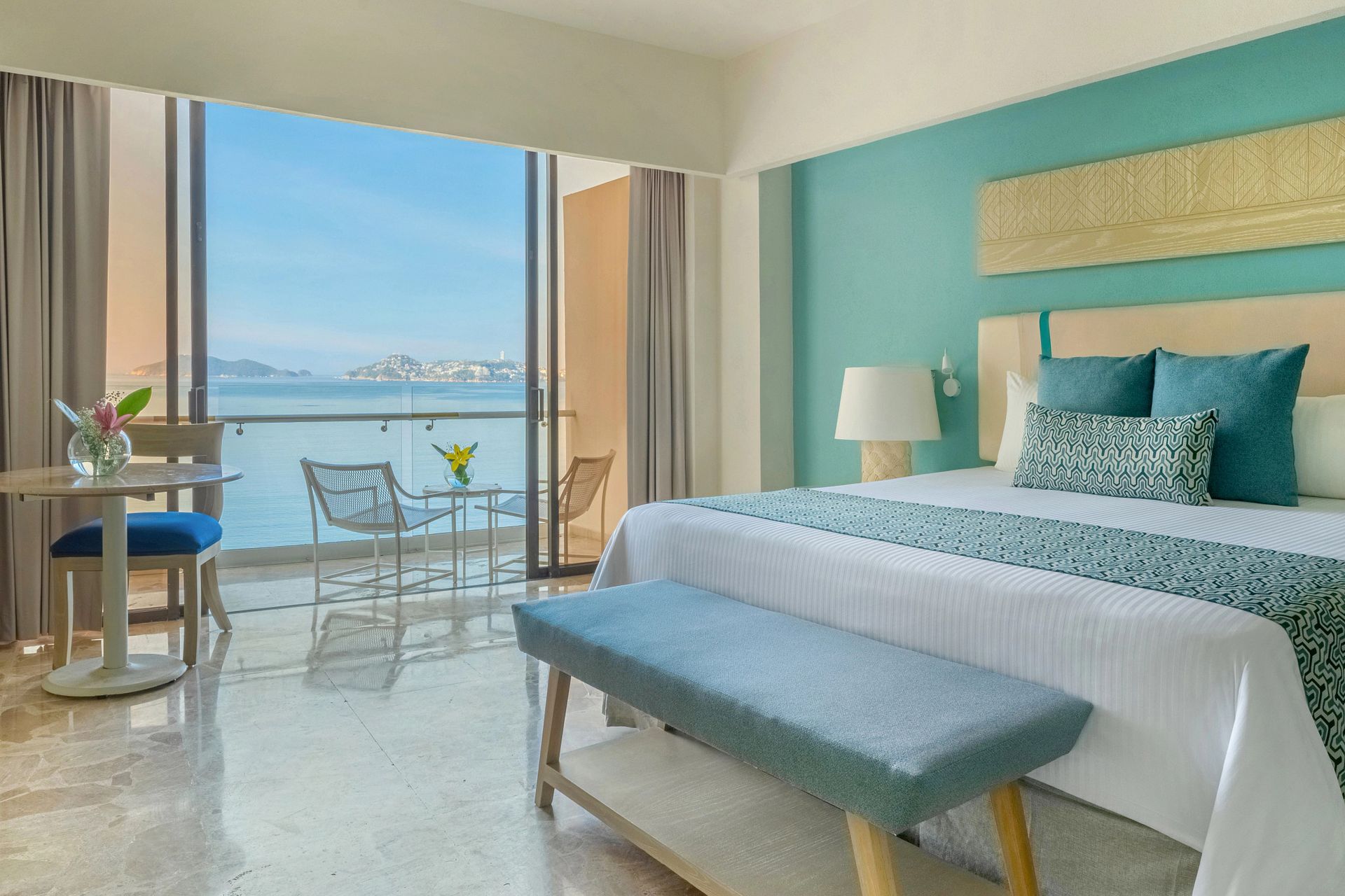 Guest room at Dreams Acapulco Resort & Spa