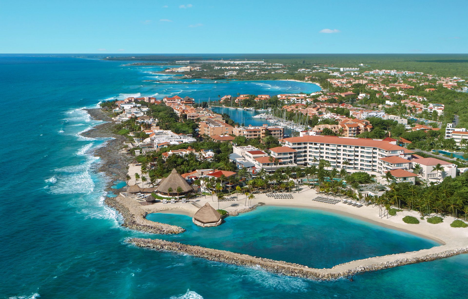 Resort exterior at Dreams Aventuras Riviera Maya