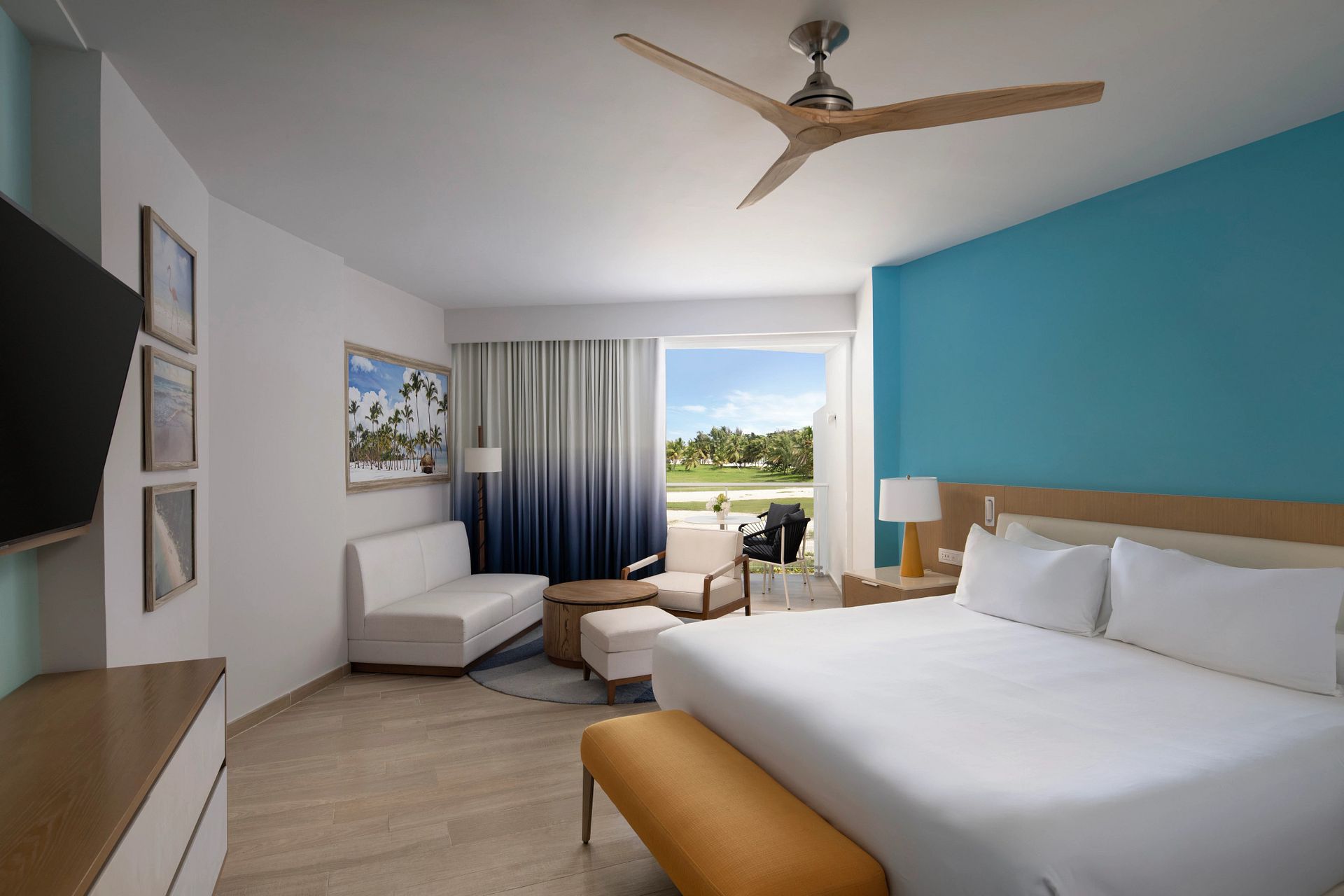 Guest room at Dreams Cap Cana Resort & Spa