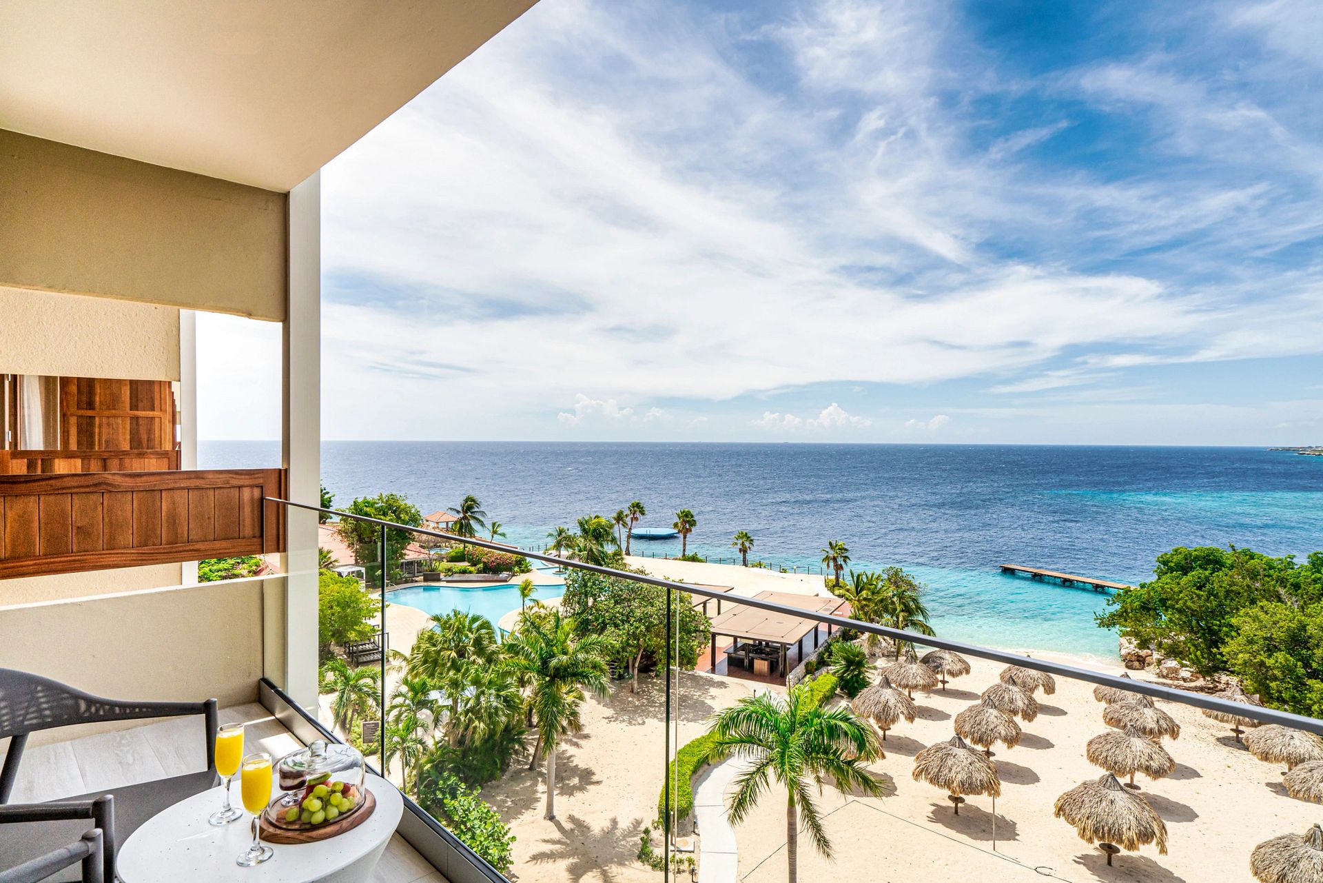 Guest room at Dreams Curaçao Resort, Spa & Casino
