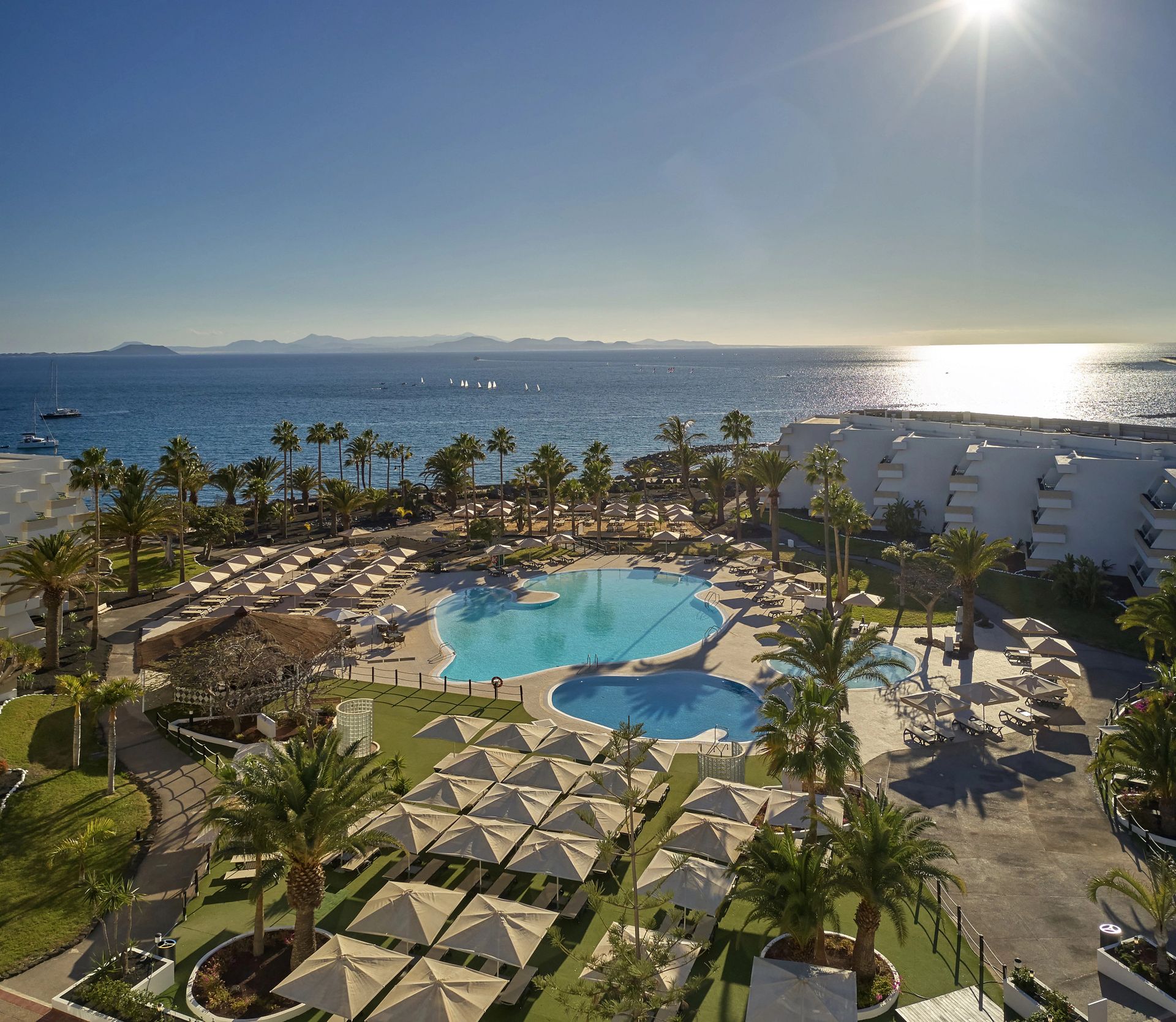 Aerial resort view at Dreams Lanzarote Playa Dorada Resort & Spa