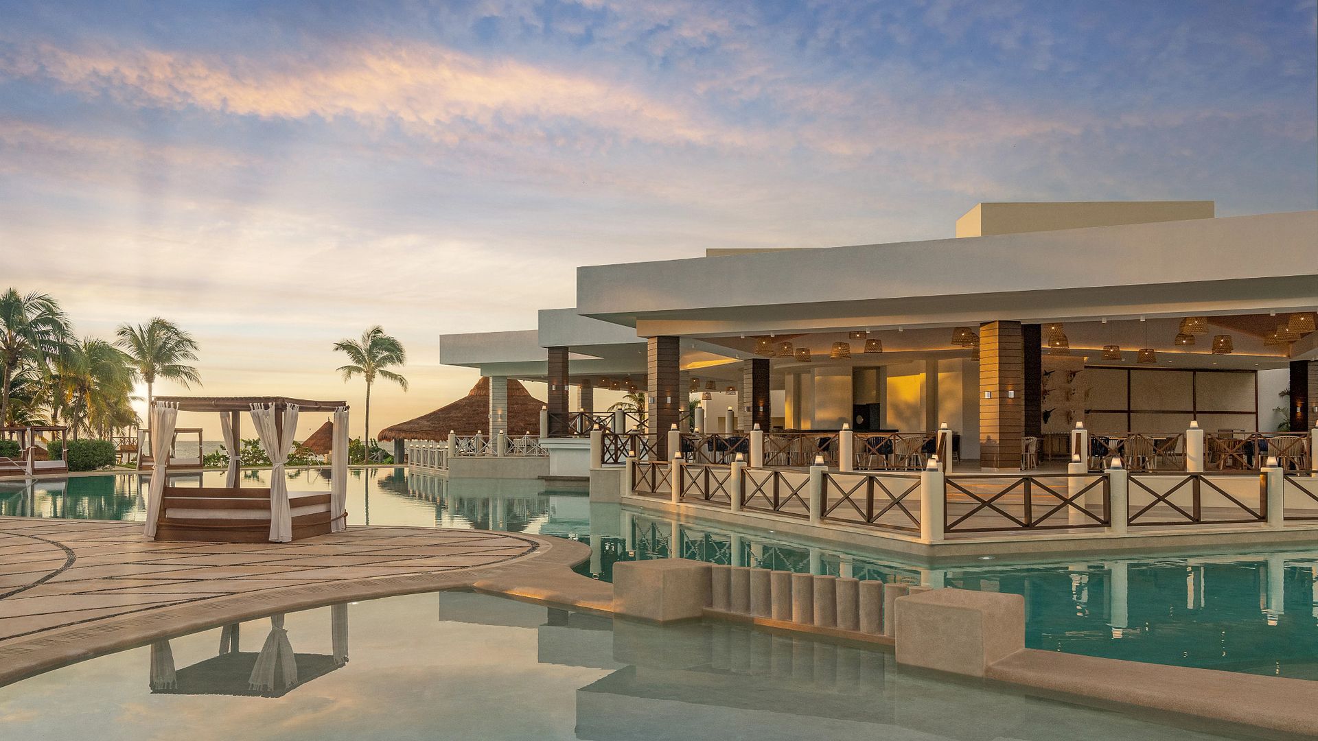 Resort exterior at Dreams Puerto Morelos Resort & Spa