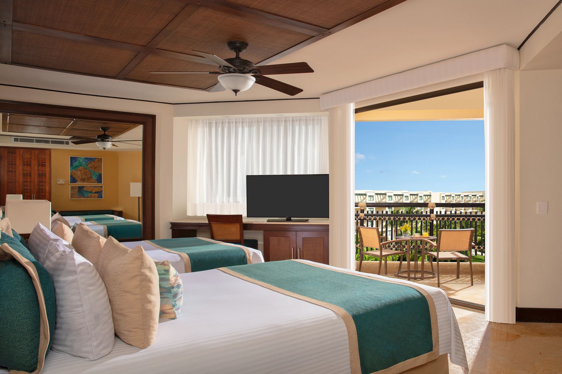 Guest room at Dreams Riviera Cancun Resort & Spa