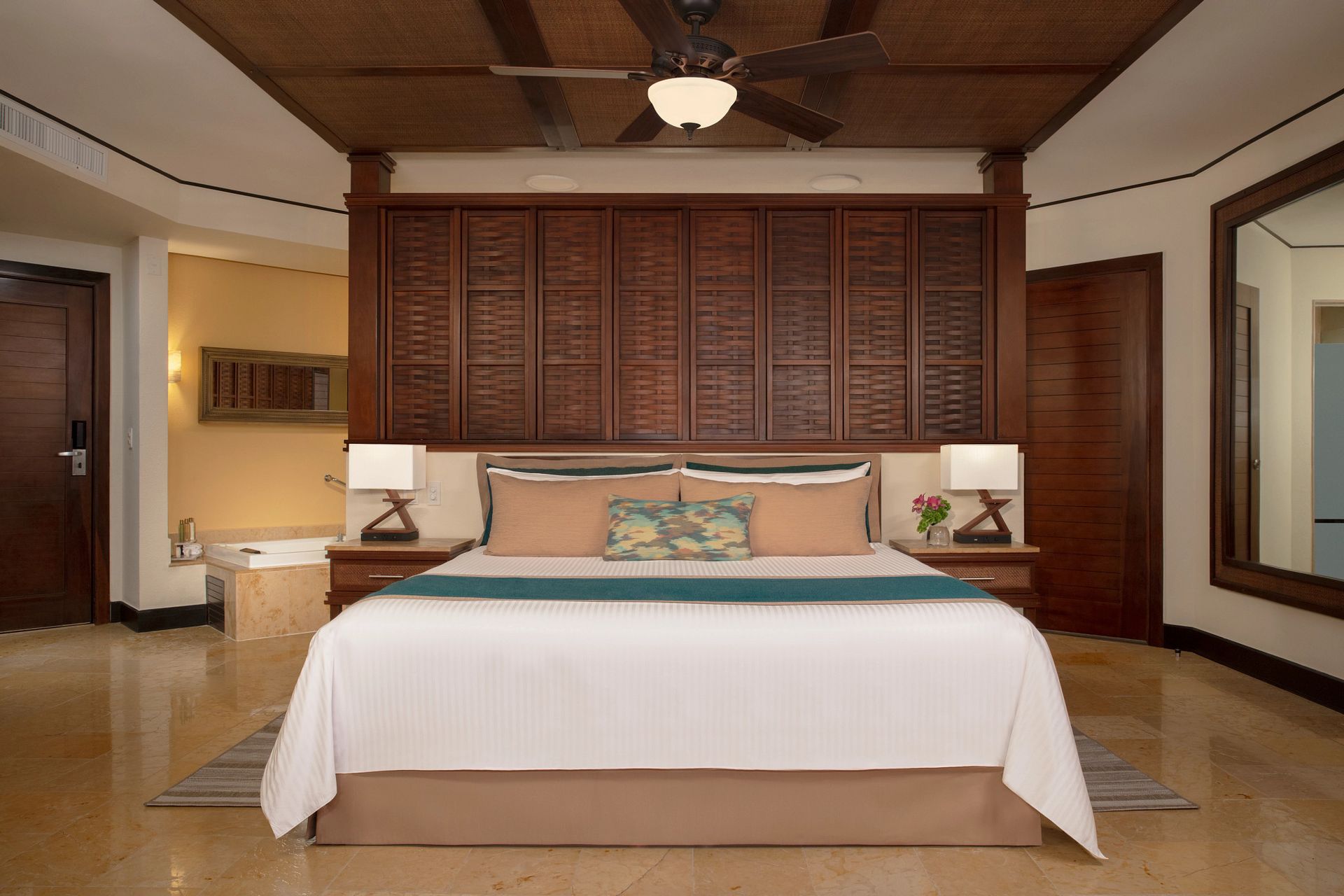 Guest room at Dreams Riviera Cancun Resort & Spa