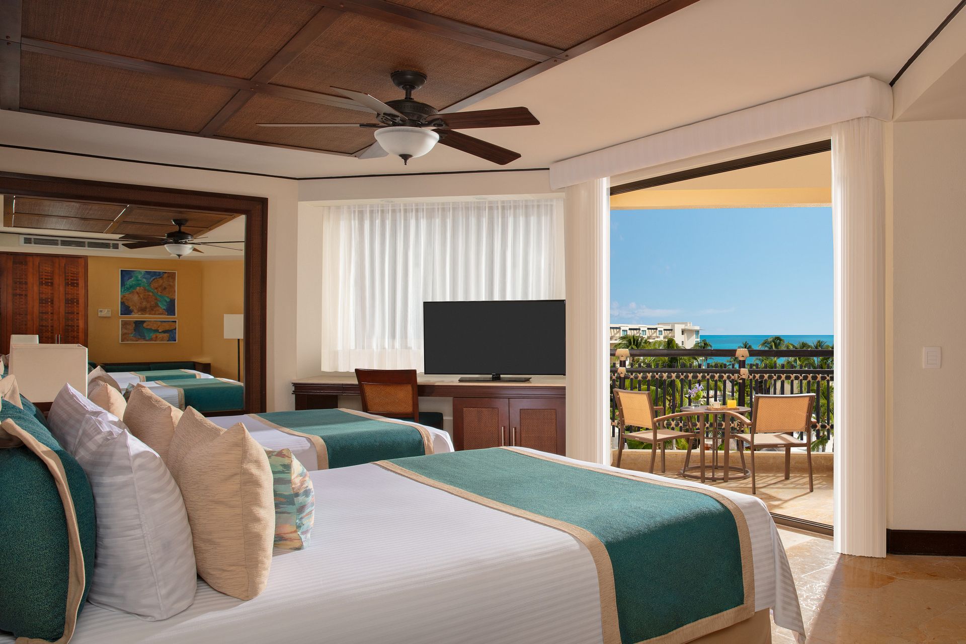 Guest room at Dreams Riviera Cancun Resort & Spa