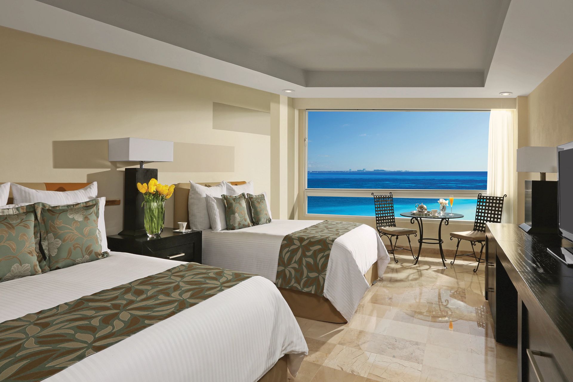 Guest room at Dreams Sands Cancun Resort & Spa