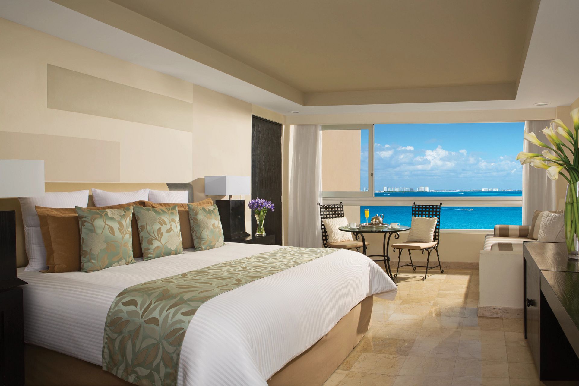 Guest room at Dreams Sands Cancun Resort & Spa