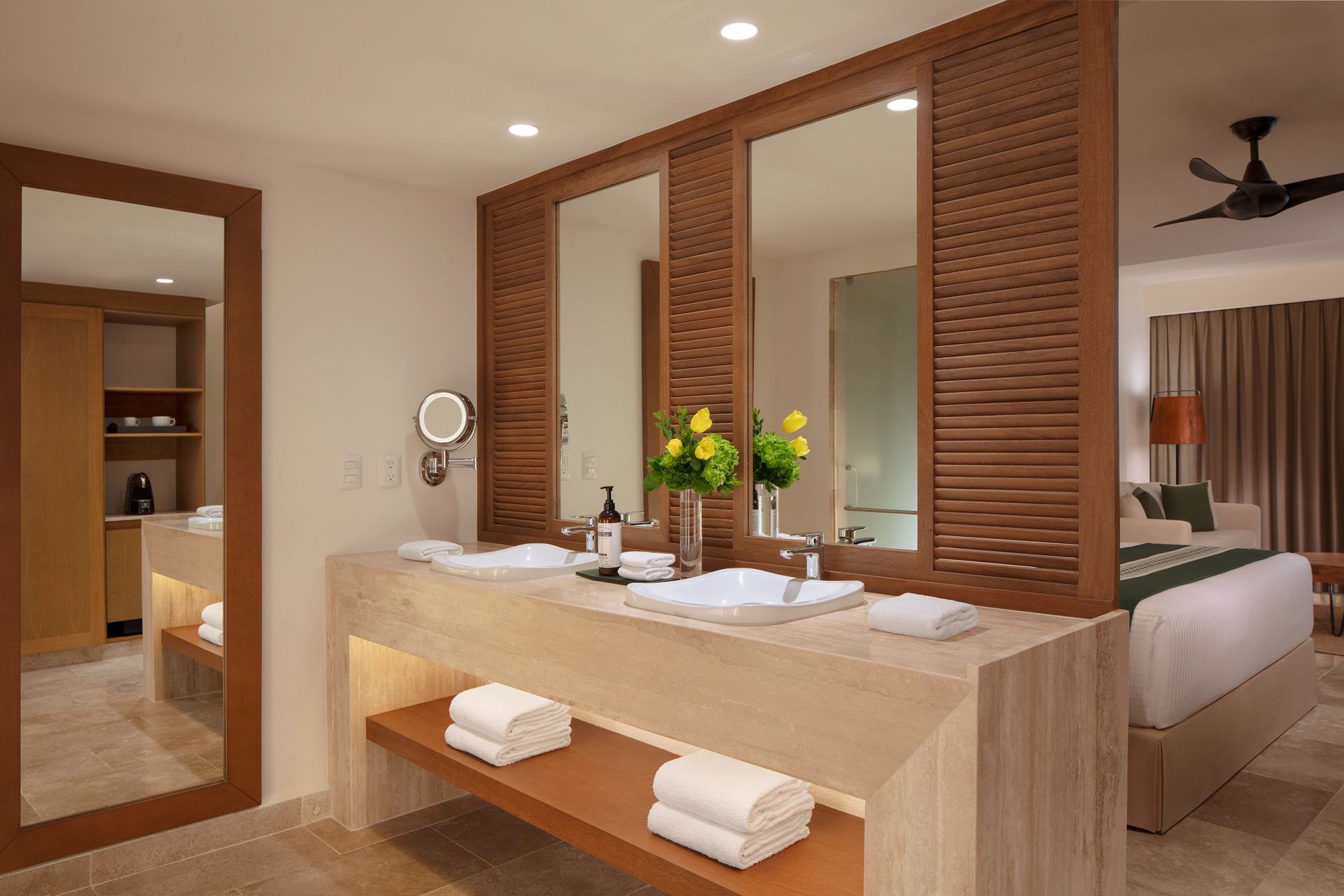 Guest room at Dreams Sapphire Resort & Spa