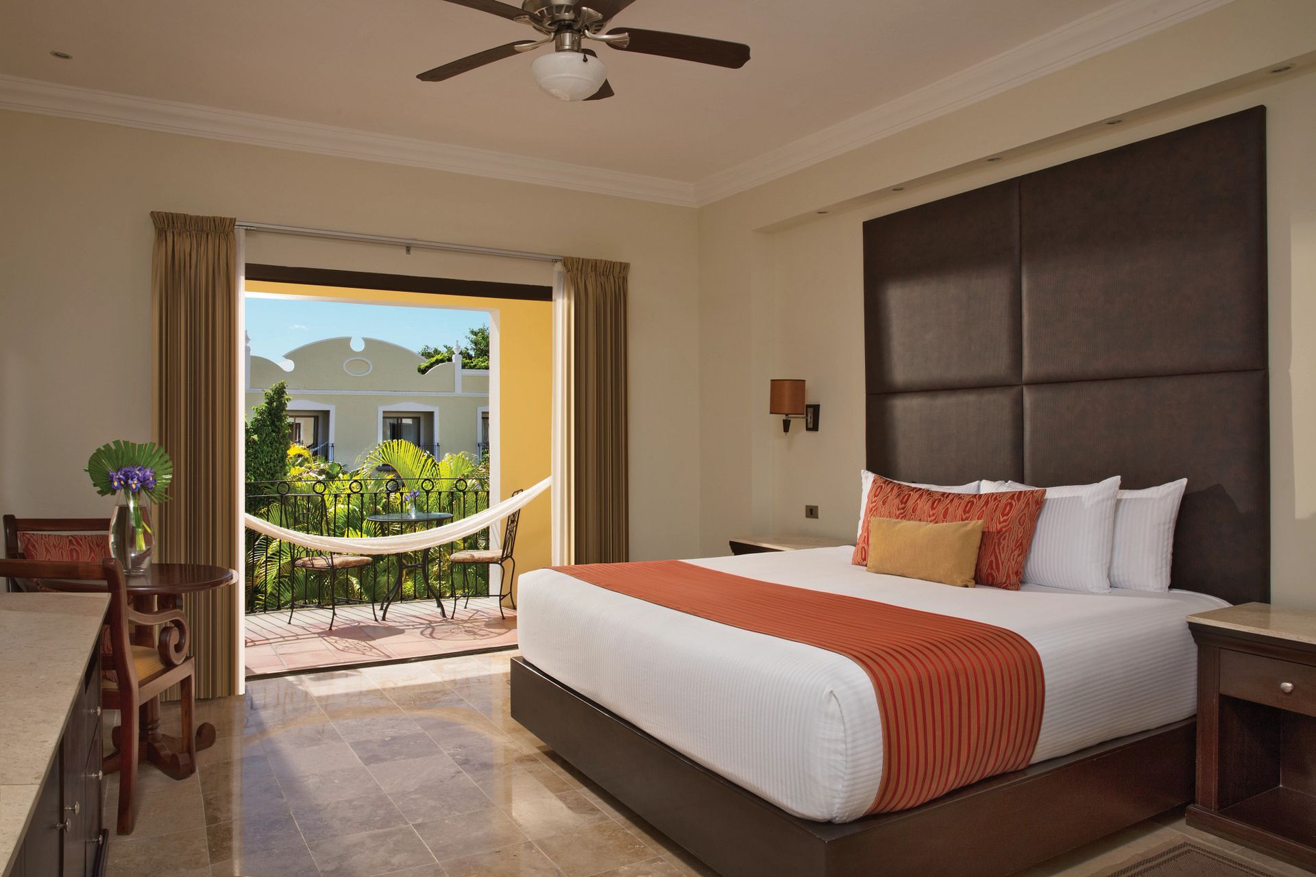 Guest room at Dreams Tulum Resort & Spa