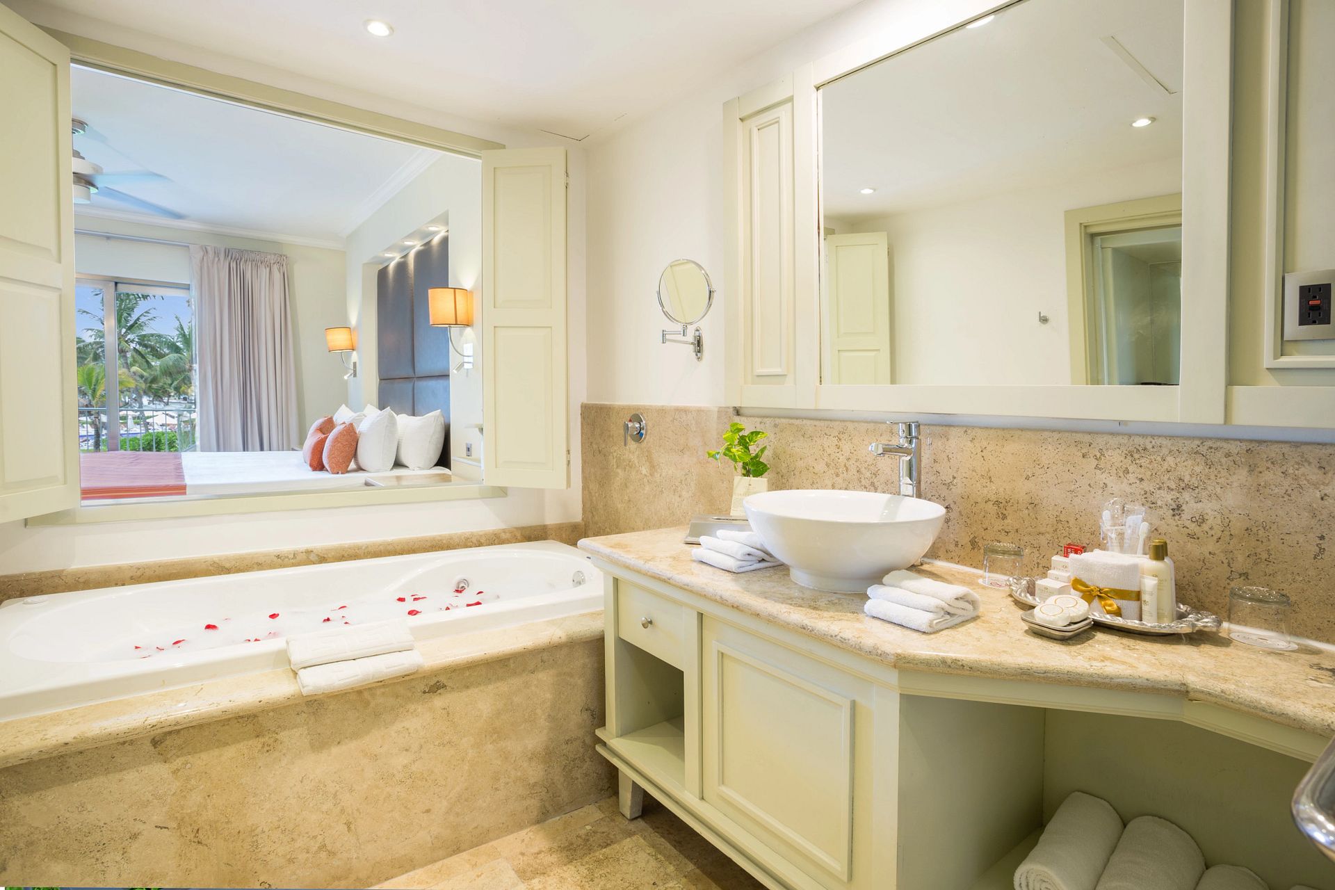Guest room at Dreams Tulum Resort & Spa