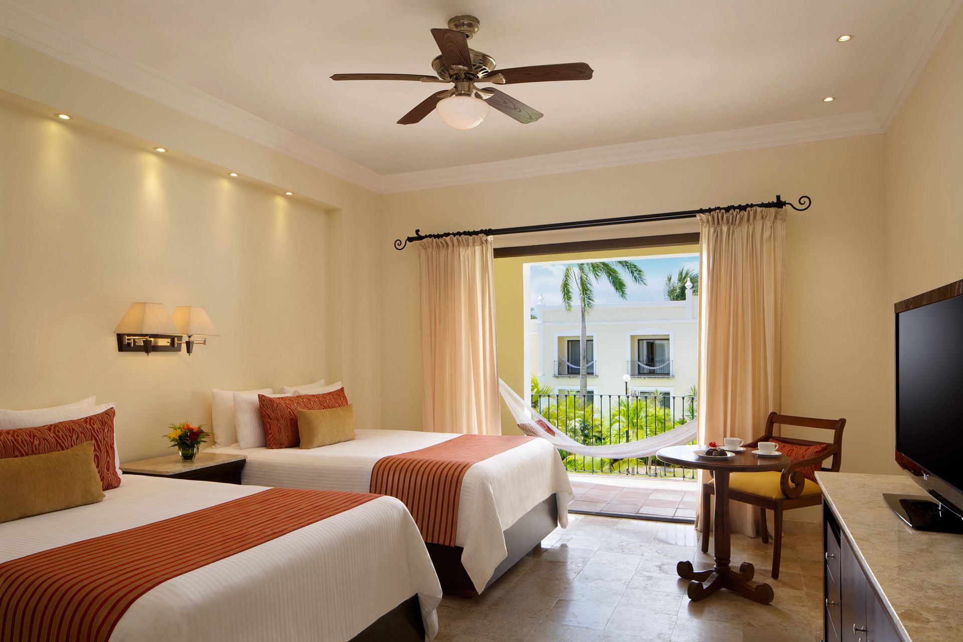 Guest room at Dreams Tulum Resort & Spa