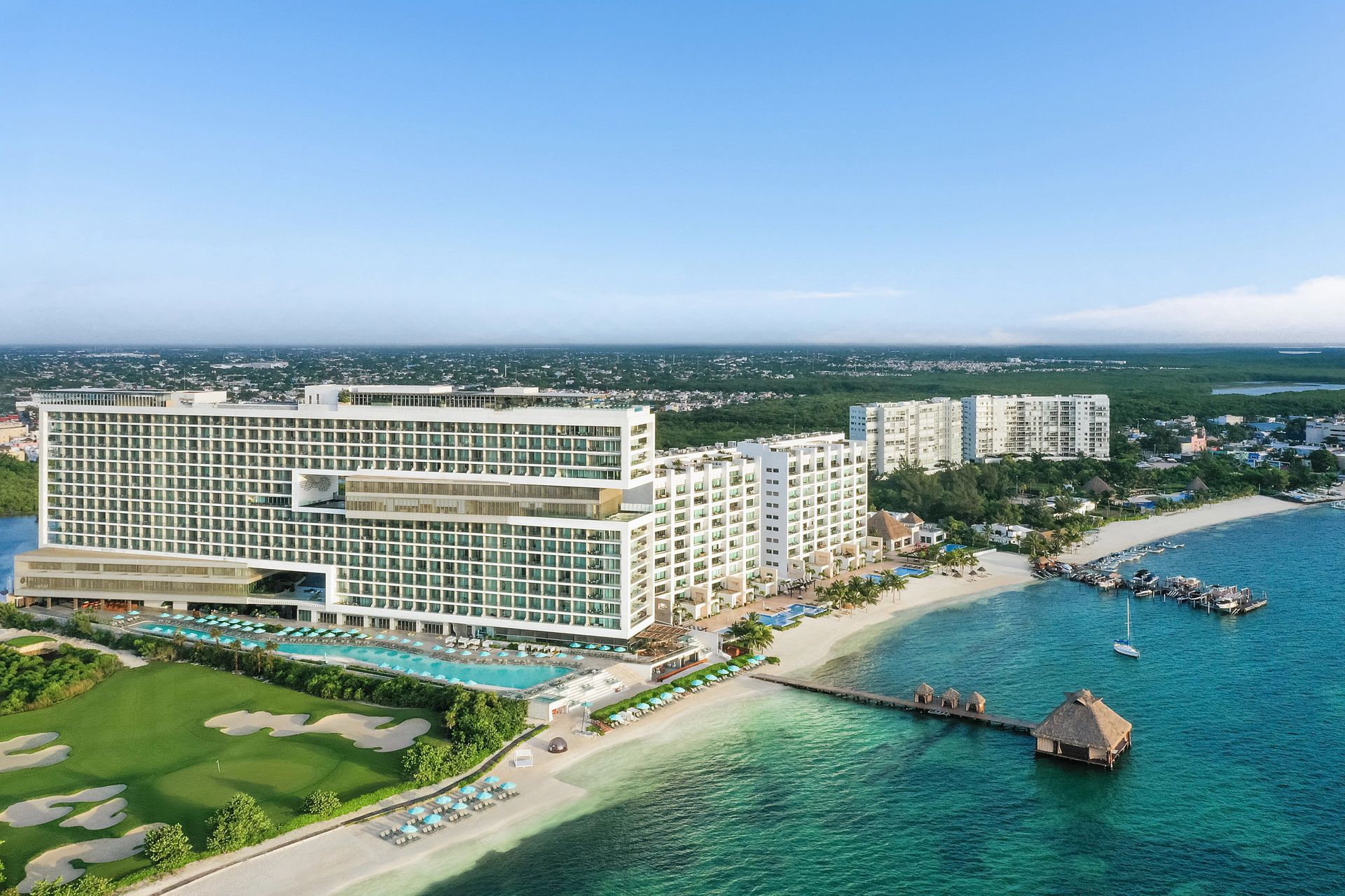 Resort exterior at Dreams Vista Cancun Golf & Spa Resort