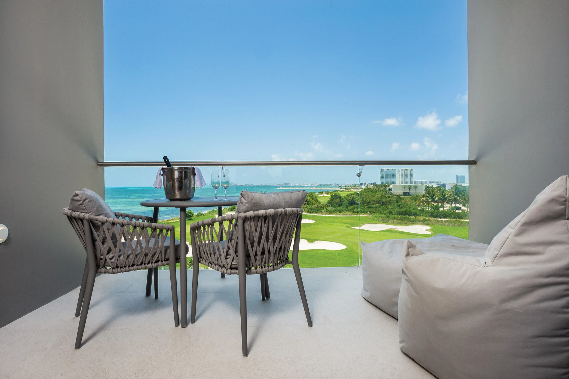 Guest room at Dreams Vista Cancun Golf & Spa Resort