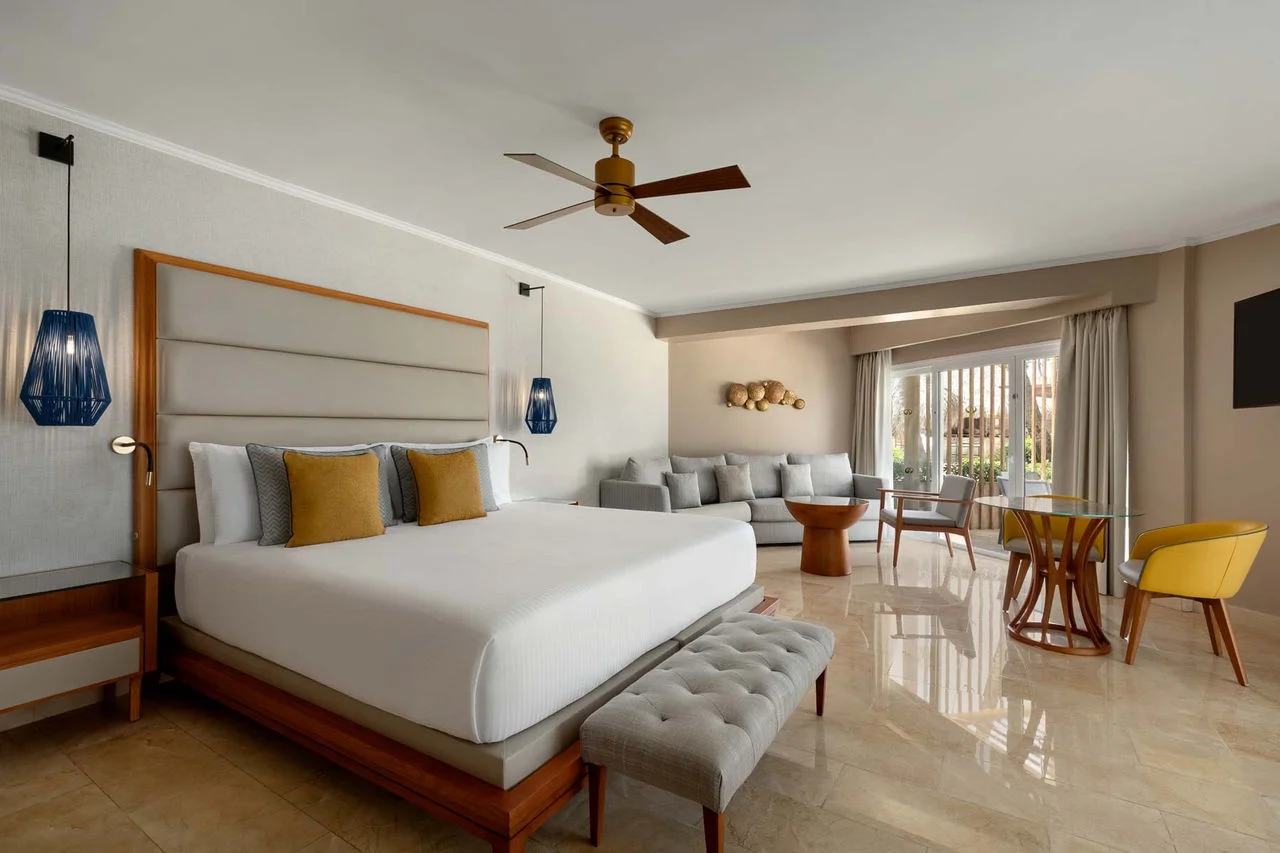 Premium Junior Suite Poolside with upgraded furnishings and pool views