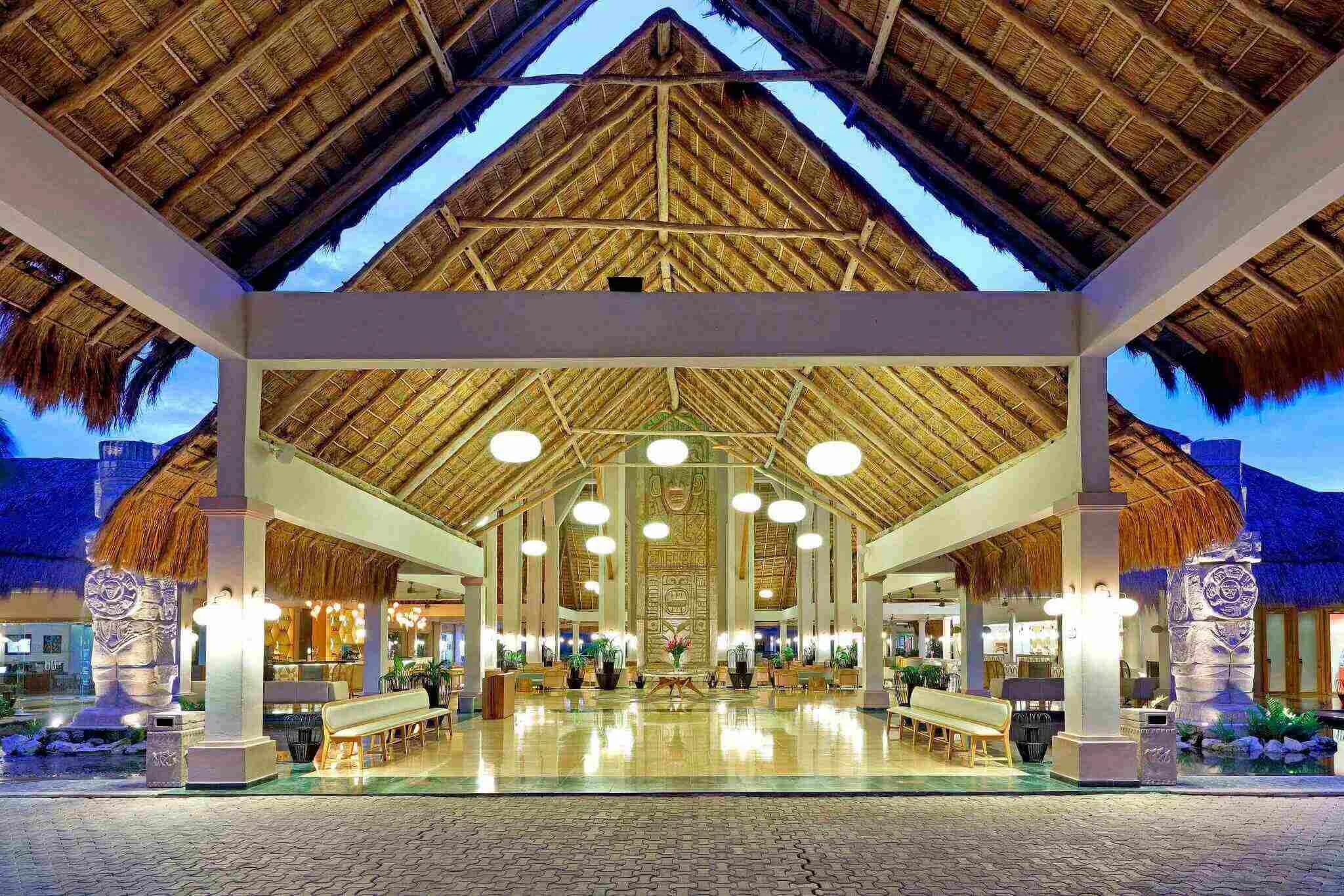 White Sand lobby with modern beachy design and welcome area