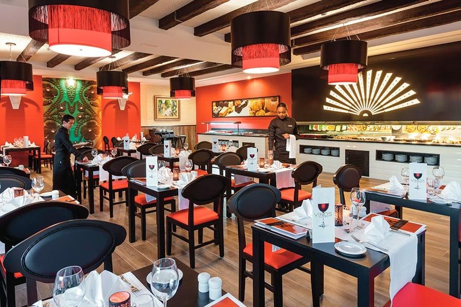 Restaurant at Hotel Riu Arecas