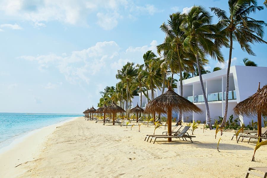 Beach at Hotel Riu Atoll