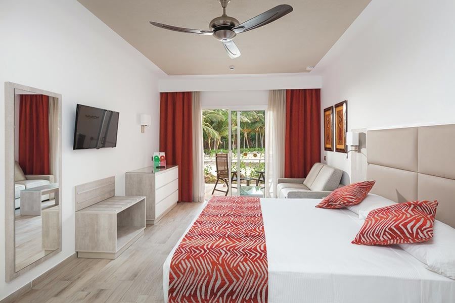 Guest room at Hotel Riu Cabo Verde