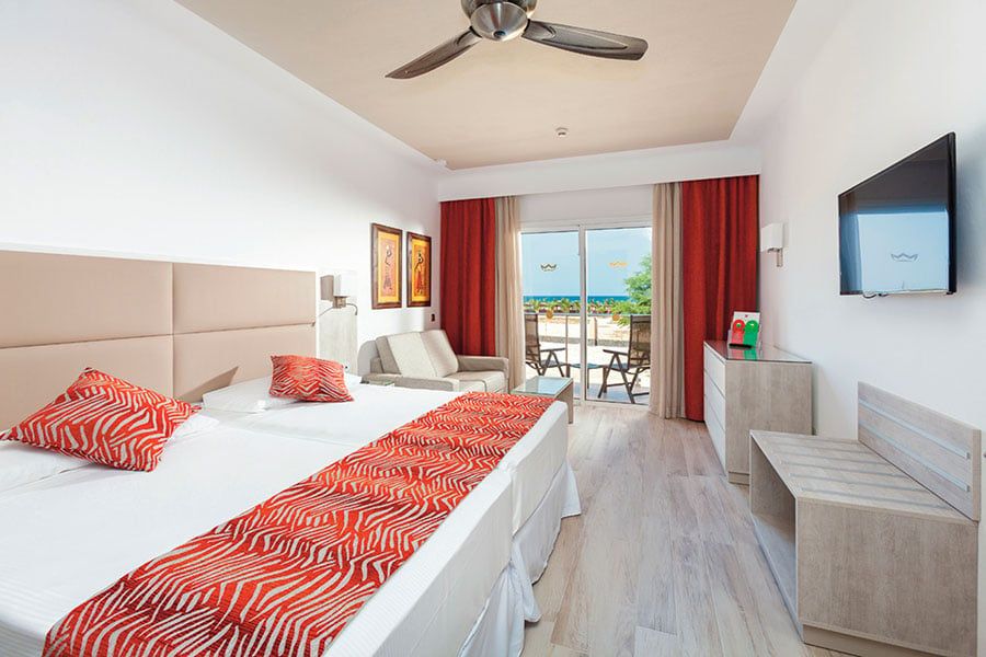 Guest room at Hotel Riu Cabo Verde