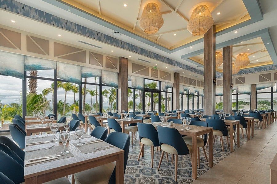 Restaurant at Hotel Riu Caribe