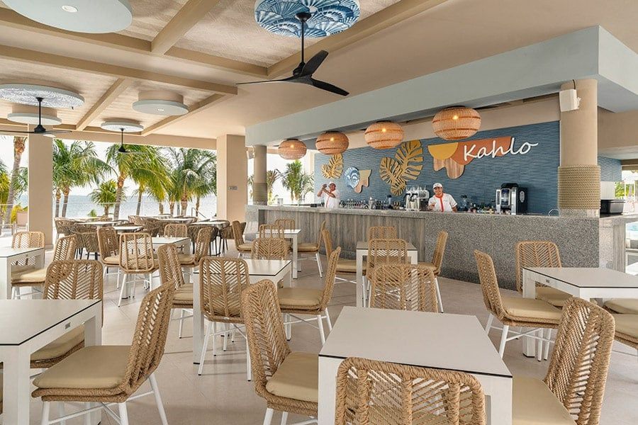 Swimming pool area at Hotel Riu Caribe