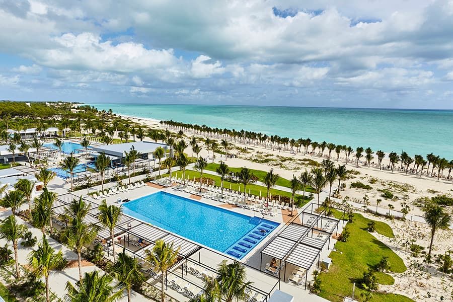 Swimming pool area at Hotel Riu Dunamar