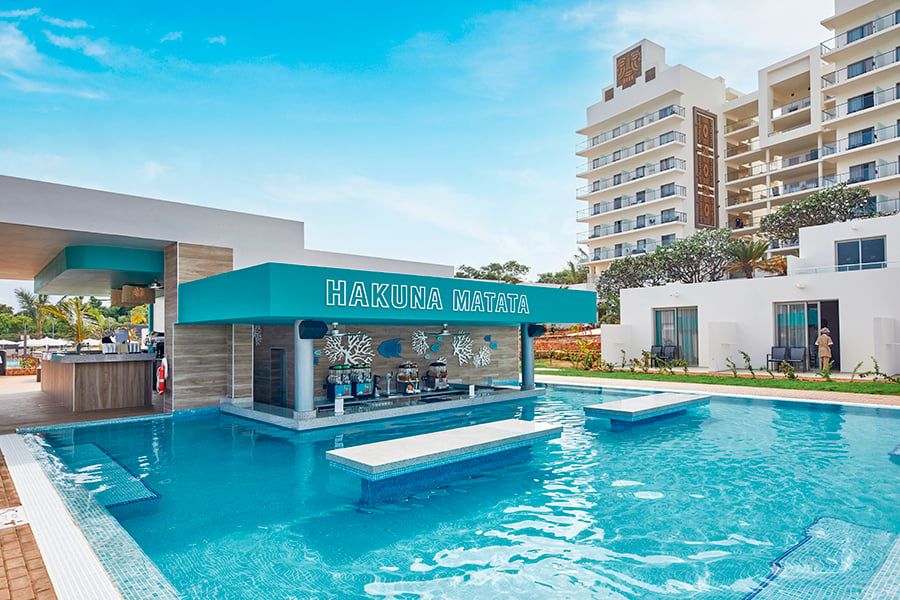 Swimming pool area at Hotel Riu Jambo