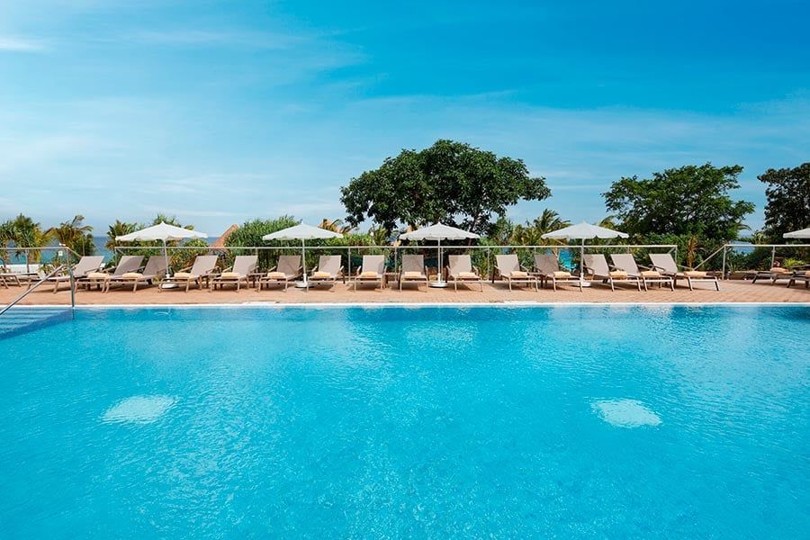 Swimming pool area at Hotel Riu Jambo