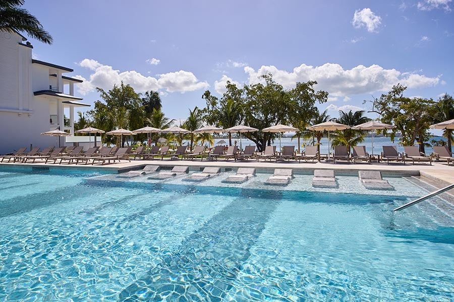 Swimming pool area at Hotel Riu Negril