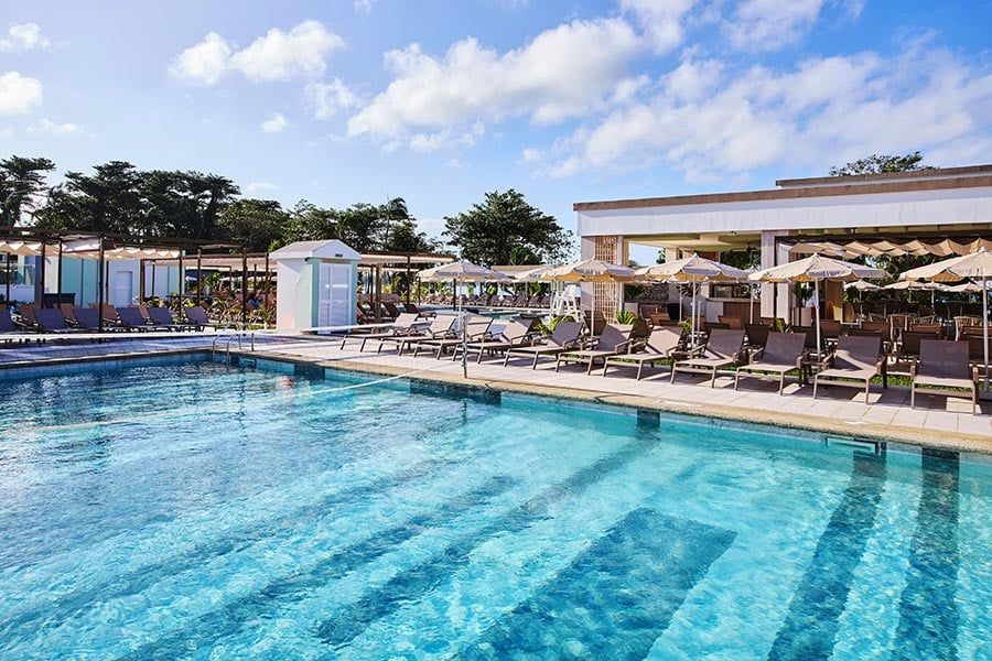 Swimming pool area at Hotel Riu Negril