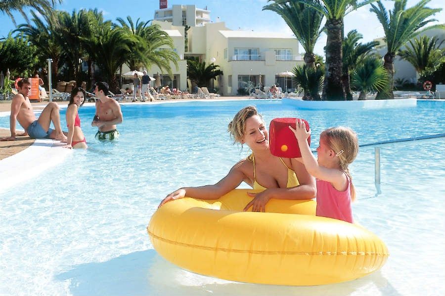 Swimming pool area at Hotel Riu Oliva Beach Resort