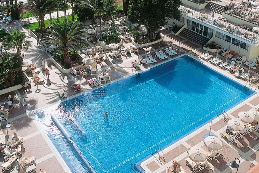 Swimming pool area at Hotel Riu Oliva Beach Resort