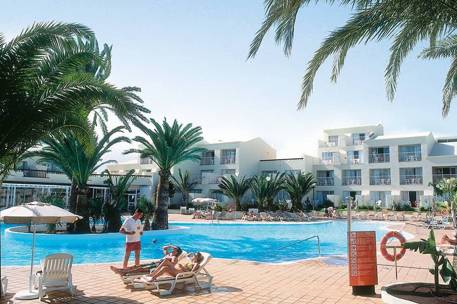Swimming pool area at Hotel Riu Oliva Beach Resort