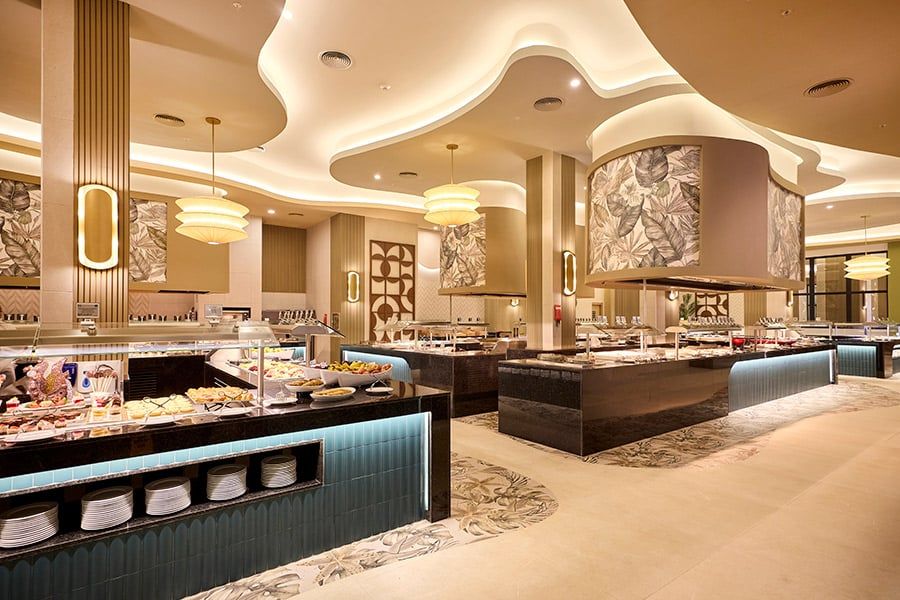 Restaurant at Hotel Riu Palace Aquarelle
