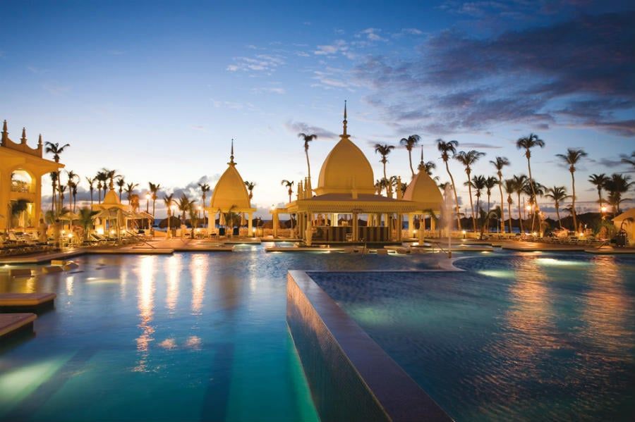 Swimming pool area at Hotel Riu Palace Aruba
