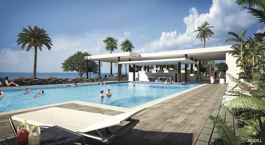 Swimming pool area at Hotel Riu Palace Boavista