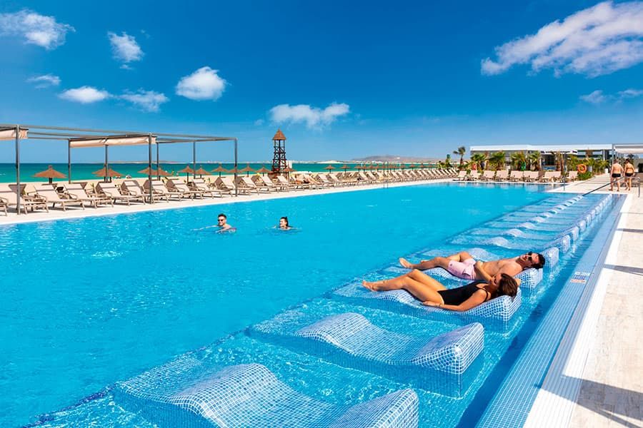 Swimming pool area at Hotel Riu Palace Boavista