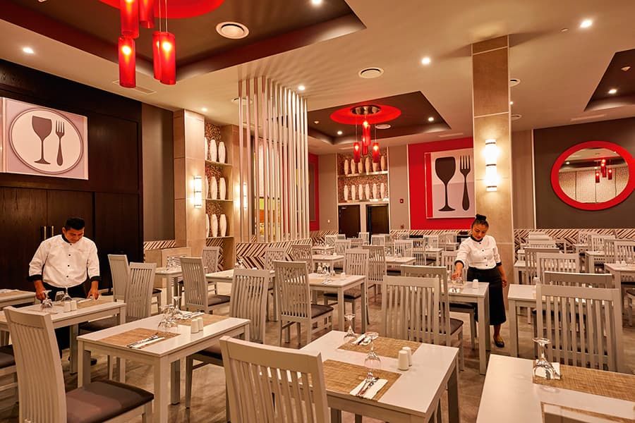Restaurant at Hotel Riu Palace Costa Mujeres