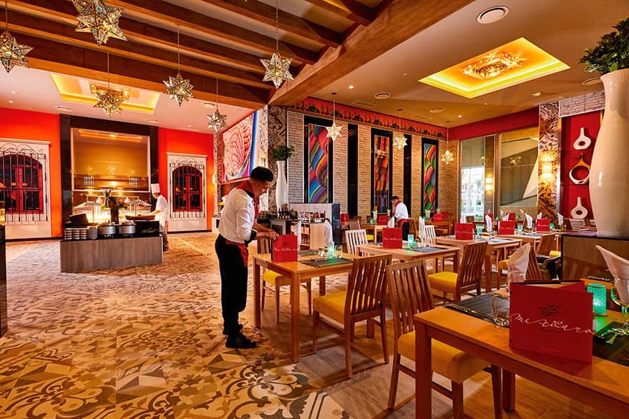 Restaurant at Hotel Riu Palace Costa Mujeres