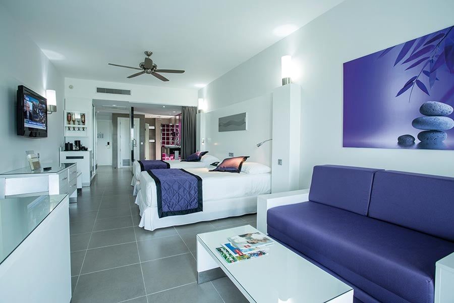 Guest room at Hotel Riu Palace Jamaica