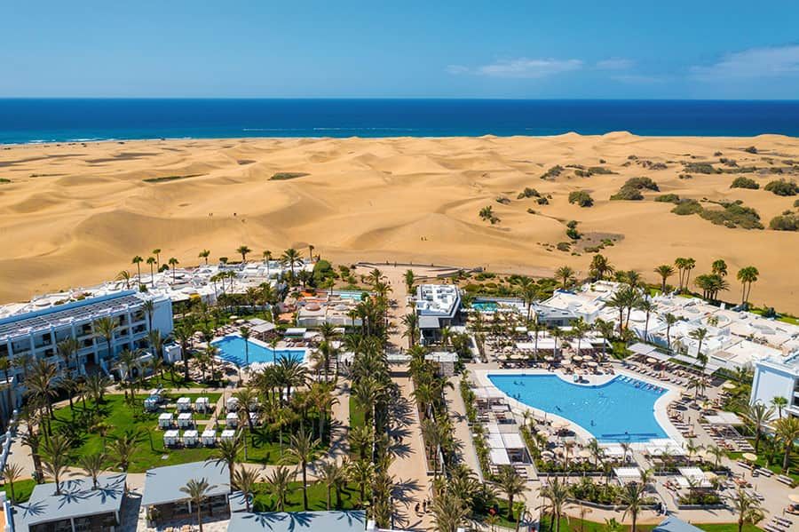 Resort exterior at Hotel Riu Palace Maspalomas