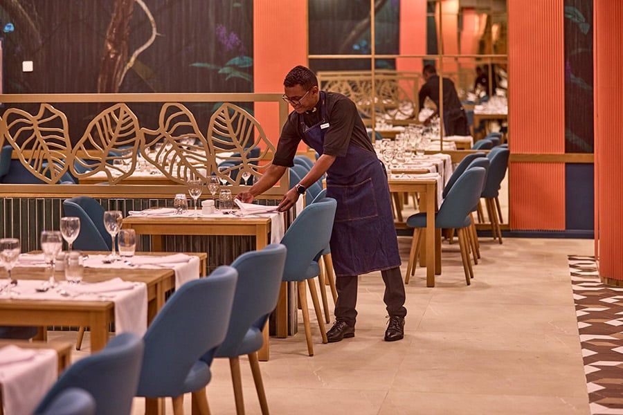 Restaurant at Hotel Riu Palace Mauritius