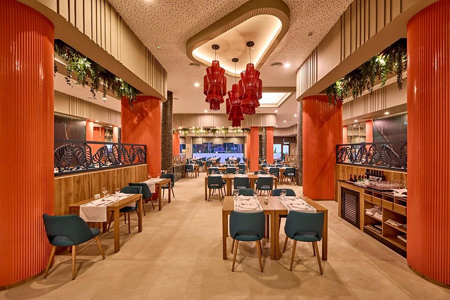 Restaurant at Hotel Riu Palace Mauritius