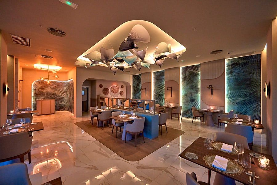 Restaurant at Hotel Riu Palace Mauritius