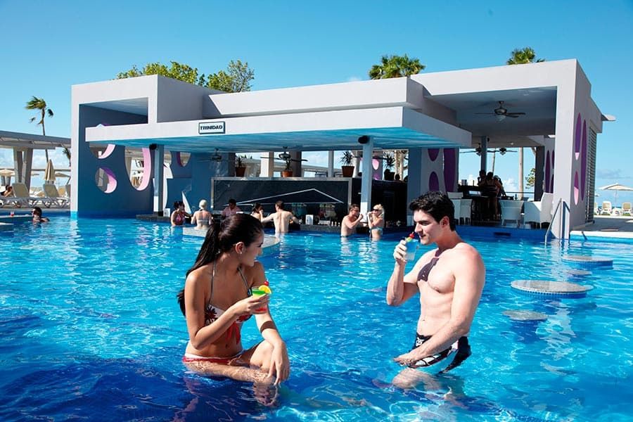 Swimming pool area at Hotel Riu Palace Peninsula