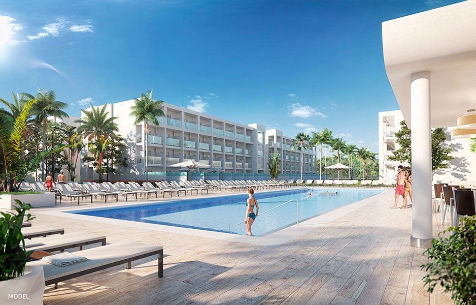 Swimming pool area at Hotel Riu Palace Phuket