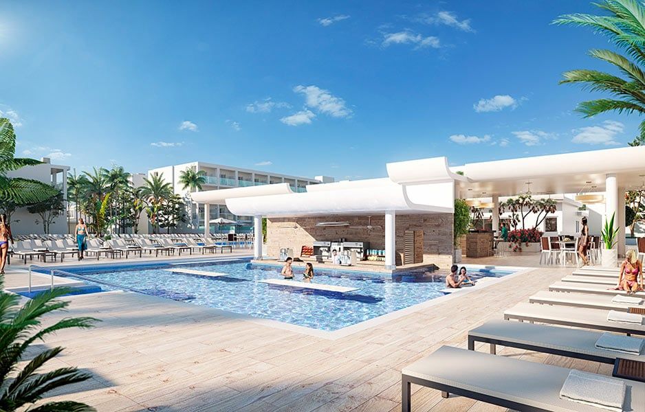 Swimming pool area at Hotel Riu Palace Phuket